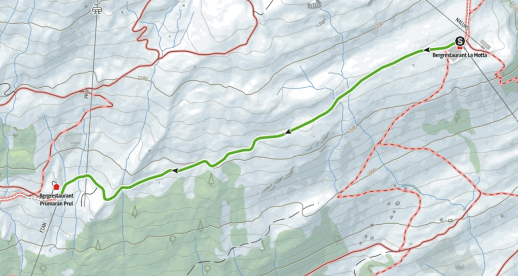 Karte Märchen-Themenweg Flurinaweg in Scuol
