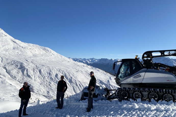 Pistenbesichtigung Andri Poo