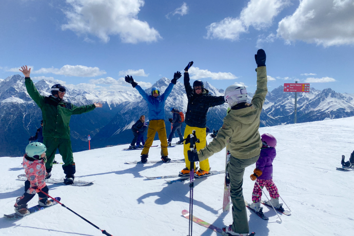 Ski Snowboard Familie